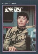 Star Trek. George Takei Sulu Handsigned Offical Card. Card No 273. Good Condition, Well Sought