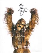 Star Wars 8x10 photo signed by Michael Kingma as General Tarful. Tough signature to get as hes in