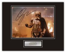 Stunning Display! Star Wars Gwendoline Christie hand signed professionally mounted display. This