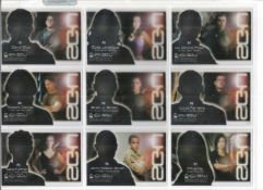 Stargate Universe collection 9 trading cards 1 sheet nos PL1-PL9. Good condition. All autographs