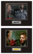 Set of 2 Stunning Displays! Horror hand signed professionally mounted displays. This beautiful set