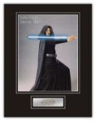 Stunning Display! Star Wars Bariss Offee hand signed professionally mounted display. This