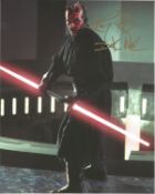 Star Wars. Ray Park Darth Maul Handsigned 10x8 Colour Photo. Photo shows Darth Maul During the