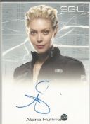 Alaina Huffman signed Stargate Universe limited edition card signed as she plays Tamara Johansen