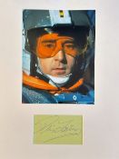 Denis Lawson Wedge Antilles in Star Wars Handsigned signature card with 10x8 Colour Photo, Matted