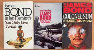 James Bond Collection of 3 Paperback books by Ian Fleming and Robert Markham titled include On her