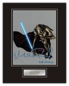 Stunning Display! Star Wars Matthew Wood hand signed professionally mounted display. This