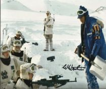 Star Wars 8x10 photo signed by The Empire Strikes Back 2nd Unit Director Bill Westley. Good