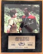 Avery Brooks Cmdr Sisko and Nana Visitor Major Kira Handsigned 10x8 Limited Edition 24/950 photo