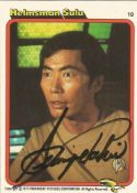 Star Trek. George Takei Sulu Handsigned Offical Card. The Motion Picture. Good condition. All