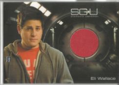 Eli Wallace Stargate Universe piece of authentic costume material worn by David Blue. Good