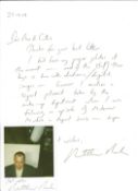 Actor Graham Bickley typed signed letter regarding Bread, Actor Tim Woodward handwritten signed