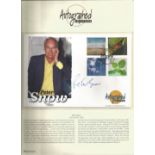 Peter Snow signed Autograph Editions Official FDC Life and Earth 2000. Set on nice A4 descriptive