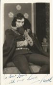 Actor Paul Daneman vintage signed 5½x3½ black and white photo as Henry VI in 1952. Paul Frederick