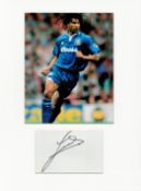 Football Ruud Gullit 16x12 overall Chelsea mounted signature piece includes signed album page and