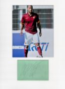 Football Ashley Cole 16x12 overall A. S Roma mounted signature piece includes signed album page