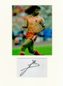 Football Ruud Gullit 16x12 overall Netherlands mounted signature piece includes signed album page