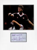 Football Martin Buchan 16x12 overall Manchester United mounted signature piece includes signed album