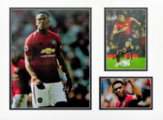 Football Anthony Martial 16x12 overall Manchester United mounted signature piece includes one signed