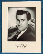 Stewart Granger 16x12 overall mounted signature piece includes signed album page and a superb