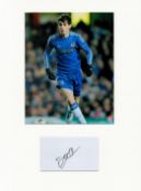 Football Oscar 16x12 overall Chelsea mounted signature piece includes signed album page and a colour