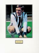 Football Jeff Astle 16x12 overall West Brom mounted signature piece includes signed album page and a