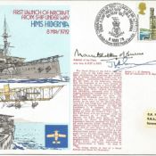 WW2 Mountbatten of Burma and Mjr J Sampson signed 1978 official Navy cover RNSC(2)12 comm. HMS