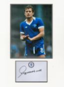 Football Ray Wilkins 16x12 overall Chelsea mounted signature piece includes signed album page and