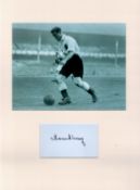 Football Tom Finney 16x12 overall mounted signature piece includes signed album page and superb