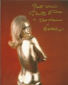 Shirley Eaton as Jill Masterson in James Bond Gold Finger signed 10x8 inch colour photo. Good