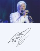 Tom Jones famous Welsh singer song writer and tv personality most recently as a mentor on the tv