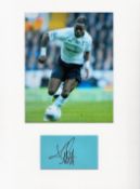 Football Louis Saha 16x12 overall Tottenham Hotspur mounted signature piece includes signed album