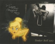 Mary Kelly voice of Tinker Bell signed 10 x 8 inch colour montage photo. Good condition. All