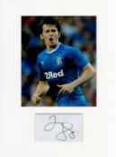 Football Joey Barton 16x12 overall Rangers mounted signature piece includes signed album page and