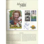 Charlie Dimmock signed Autograph Editions Official FDC Stone and Soil 2000. Set on nice A4