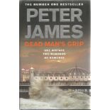 Signed Book Dead Man's Grip by Peter James First Edition 2011 Hardback Book Signed by Peter James on
