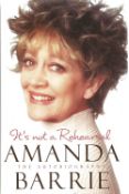 Actress Amanda Barrie's autobiography Its Not a Rehearsal, with nice inscription on the title page