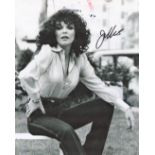 Joan Collins Black and White 10x8 Fashion shot signed. Good condition. All autographs come with a