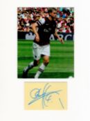 Football Per Mertesacker 16x12 overall Arsenal mounted signature piece includes signed album page