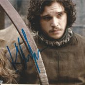 Kit Harington signed 10x8 colour photo. photo was taken during Kits role as Jon Snow on popular