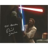 Richard Stride 10x8 signed colour photo as Poggle the Lesser in Star Wars: Episode III Revenge of