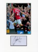 Football Ander Herrera 16x12 overall Manchester United mounted signature piece includes signed album