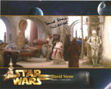 David Stone 10x8 signed colour photo. David Stone is an actor who portrayed the character Wioslea in