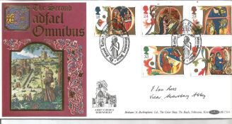 J Ian Ross Vicar Shrewsbury Abbey signed Benham official 1991 Christmas LCS69 FDC to commemorate the