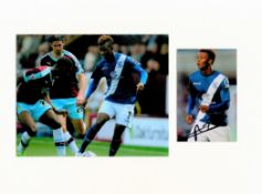 Football Demarai Gray 16x12 overall Birmingham City mounted signature piece includes one signed