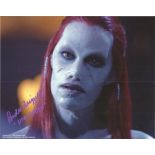 Andee Frizzell StargateSG1 Hive Queen promo signed colour photo 10 x 8 inch. Good condition. All