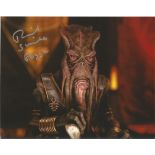 Richard Stride 10x8 signed colour photo as Poggle the Lesser in Star Wars: Episode III Revenge of