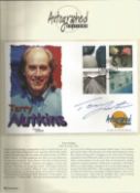 Terry Nutkins signed Autograph Editions Official FDC Water and Coast 2000. Set on nice A4