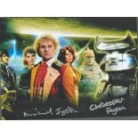 Christopher Ryan and Michael Jayston Doctor Who 10x8 Coloured photo. Signed by 2. Good condition.