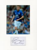 Football James McCarthy 16z12 overall Everton mounted signature piece includes a signed album page